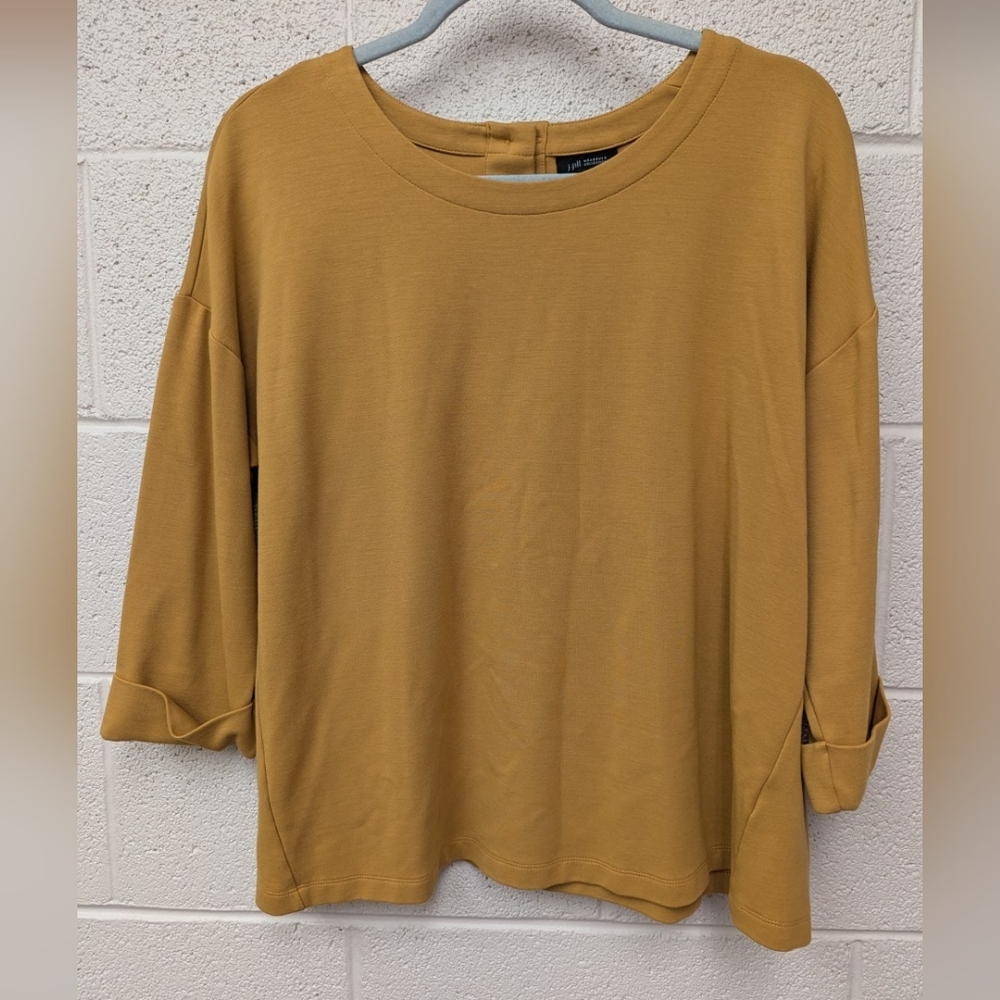 J. Jill Mustard Yellow Blouse